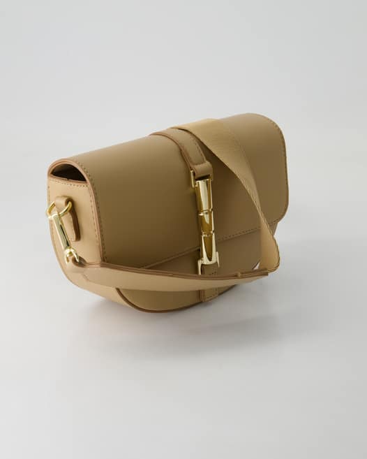 Seidenfelt Loviisa Crossbody Umhängetasche in Beige