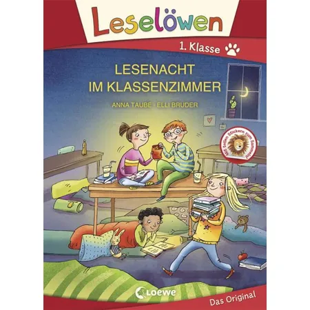 Loewe Leselöwen 1. Klasse Lesenacht im Klassenzimmer von A. Taube