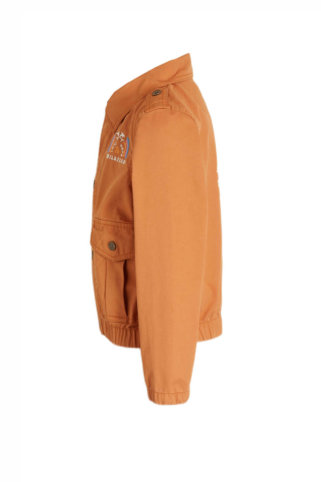 Wildfish zomerjas Maxime van katoen bruin/lila