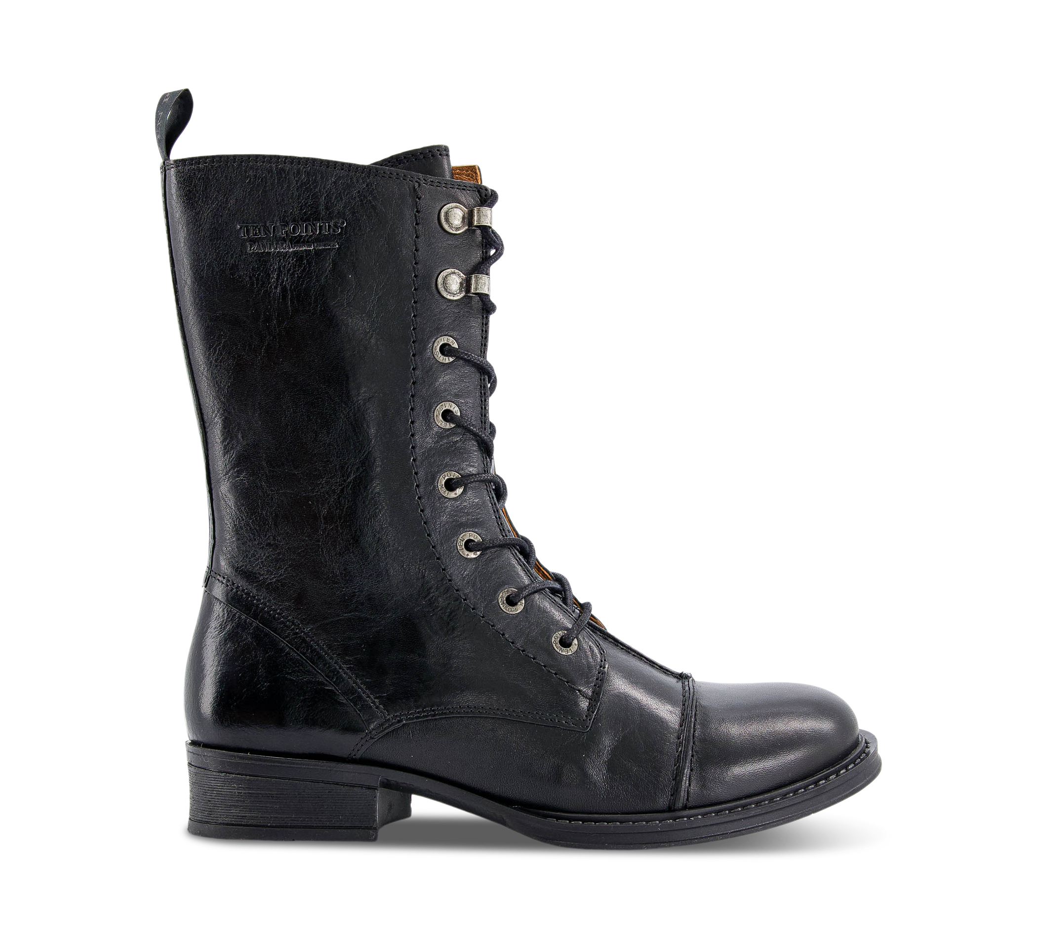 Ten Points Pandora - Schnürstiefel schwarz