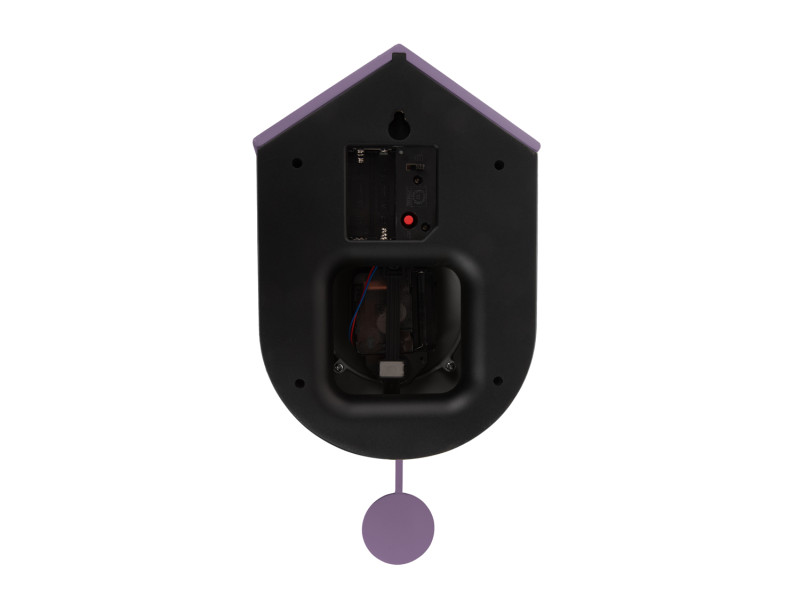Wall Clock Grato Cuckoo KA6026BK Black & warm grey