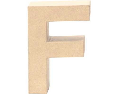 Letter F, karton, 17,5 x 5,5 cm