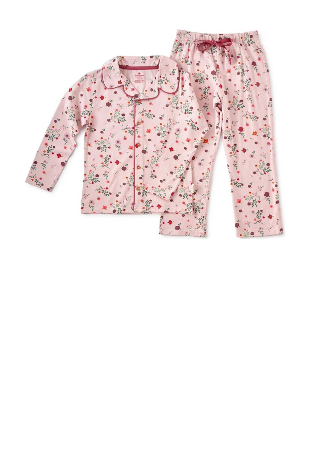 Little Label gebloemde pyjama van katoen roze