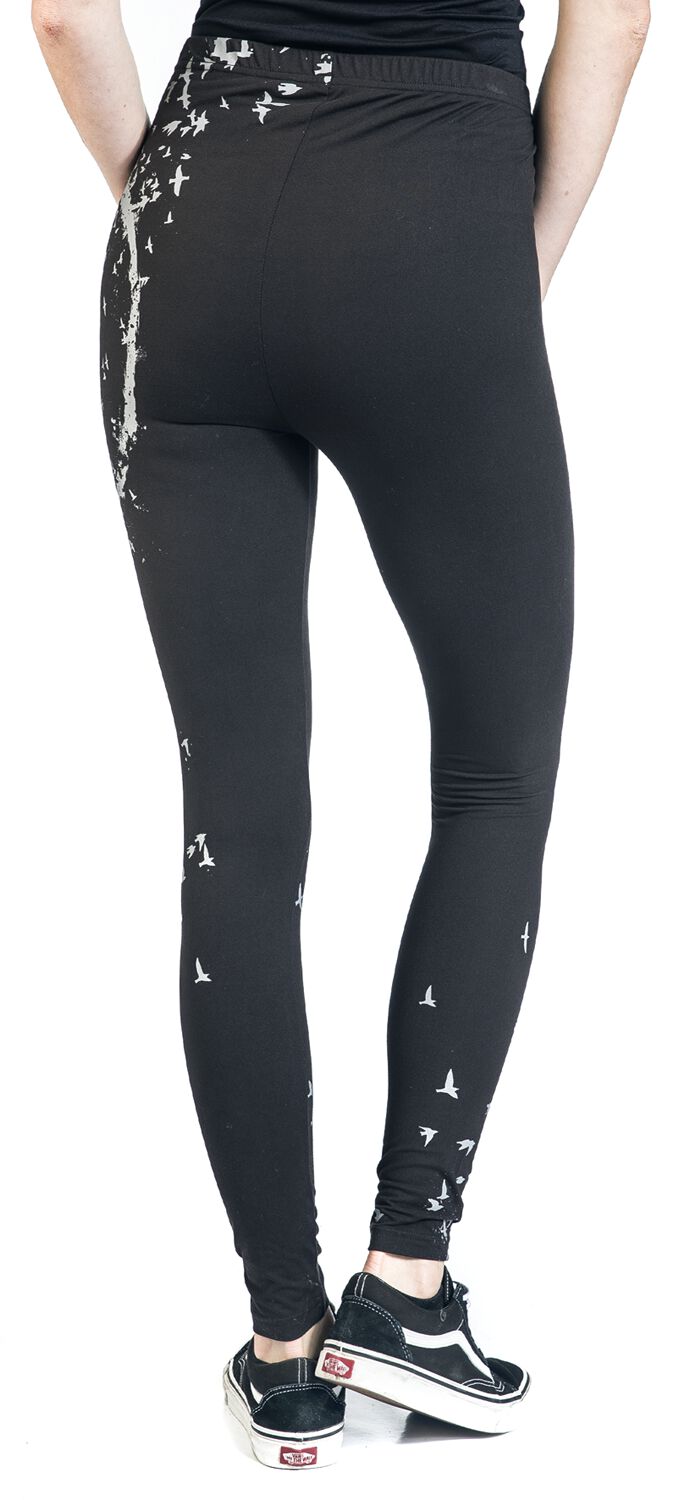 Leggings Noir Imprimé Rockhand | Collection EMP Stage Legging
