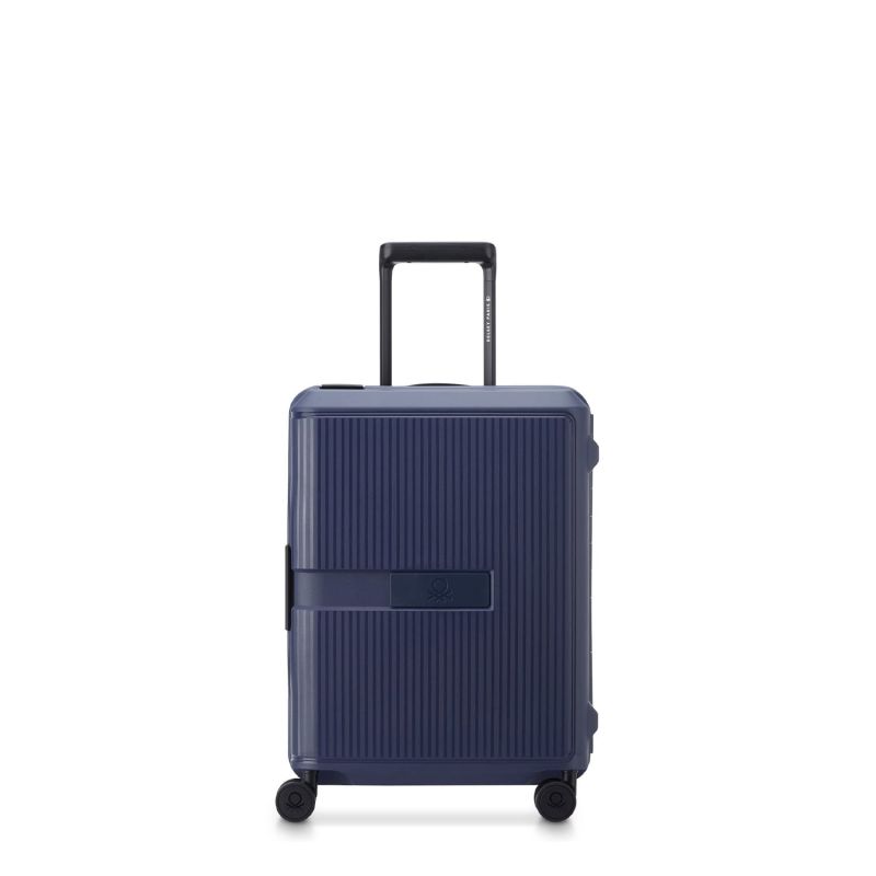 Valise cabine rigide Color Block hard Slim 55 cm Bleu