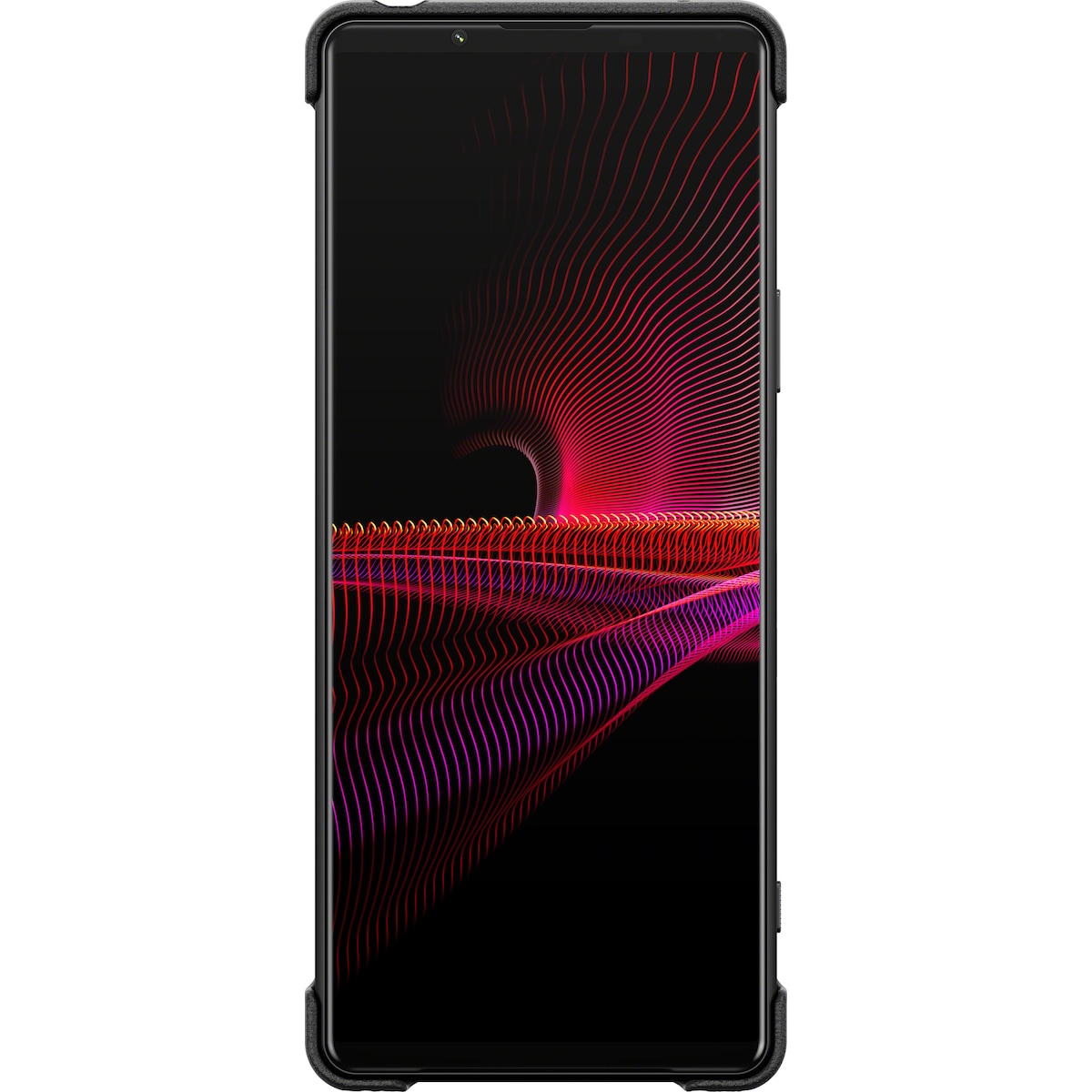 Sony Xperia 1 III Style Style deksel med stativ (sort)