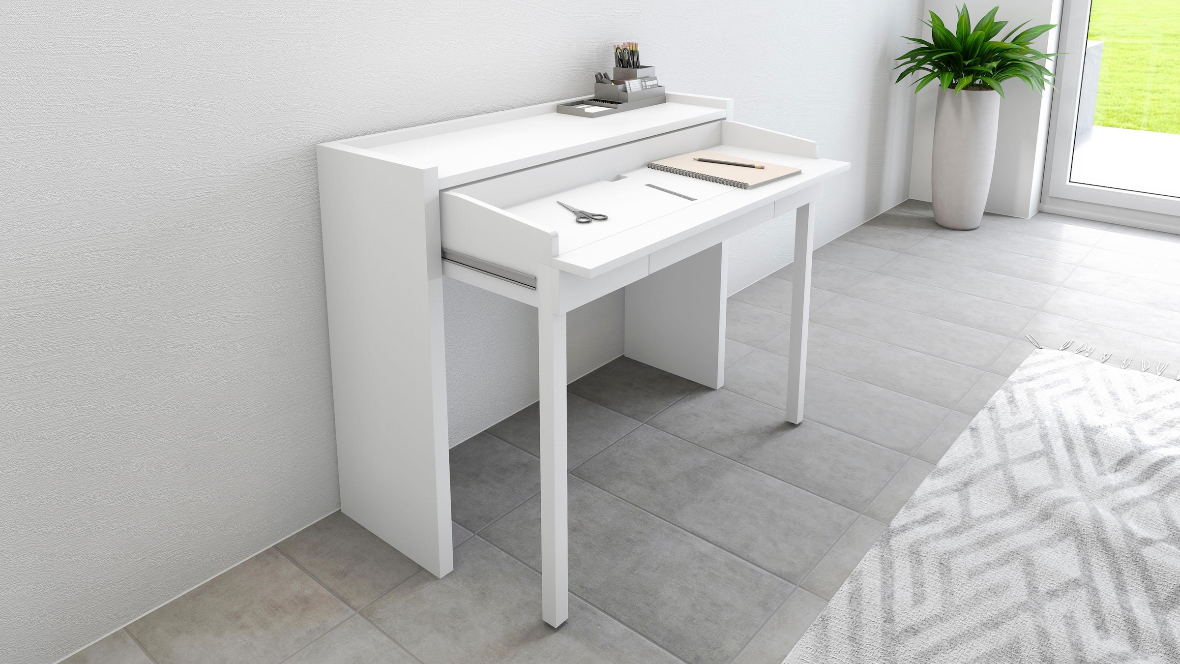 Woodman Konsolentisch »Jens« mit Schreibtisch Funktion, im extravaganten Design, FSC®-zertifiziert