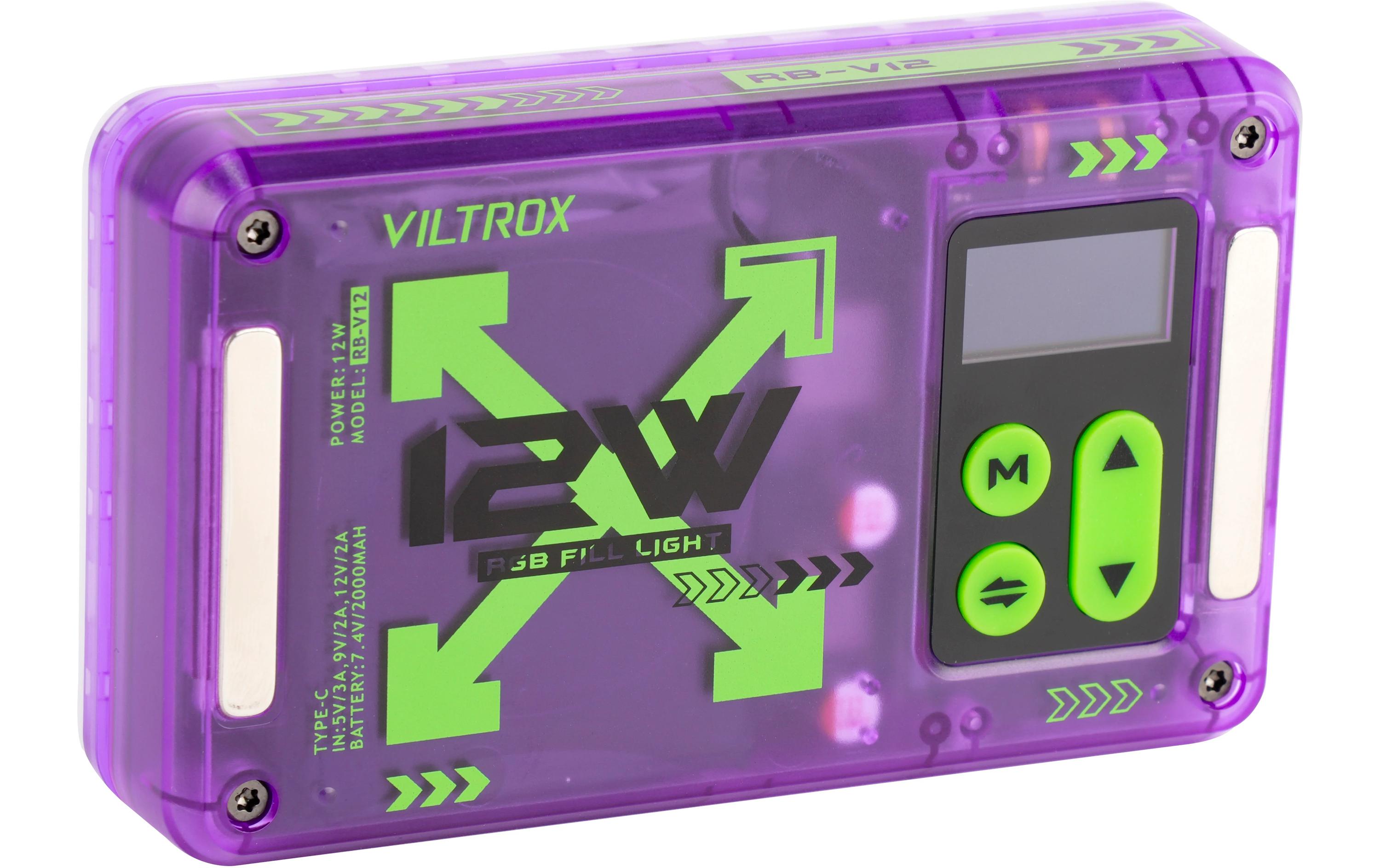 Videoleuchte RB-V12 RGB LED Light PanelMagnetische tragbare RGB-LED-Leuchte
