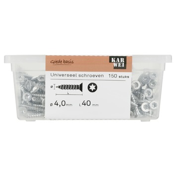KARWEI unischroef vk verzinkt 4x40 mm (200 stuks)