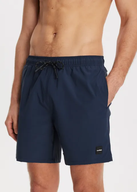 Zwembroek met logo blauw (BLW.D)
