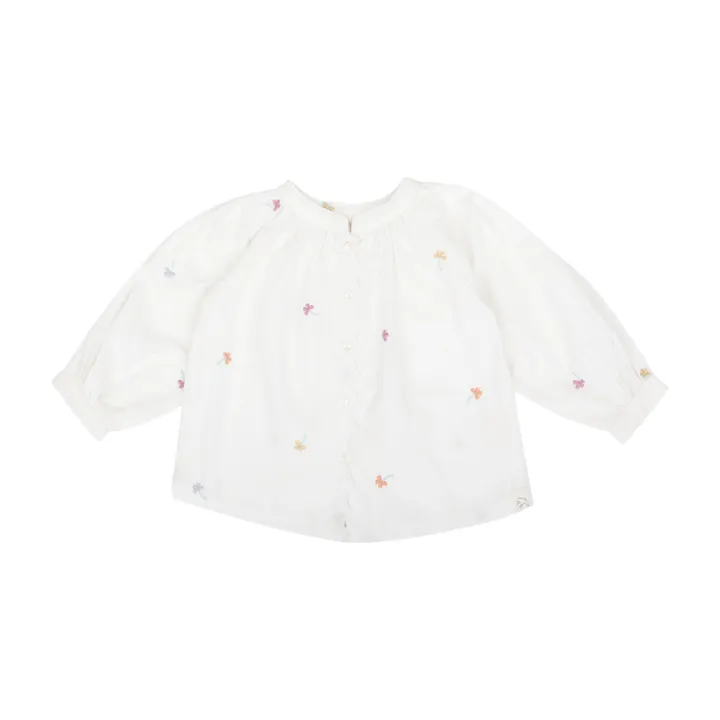 Jenest Blouse Fleurs Clover | Blanc