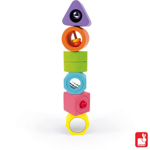 Janod puzzel vorm en geluid (6st)
