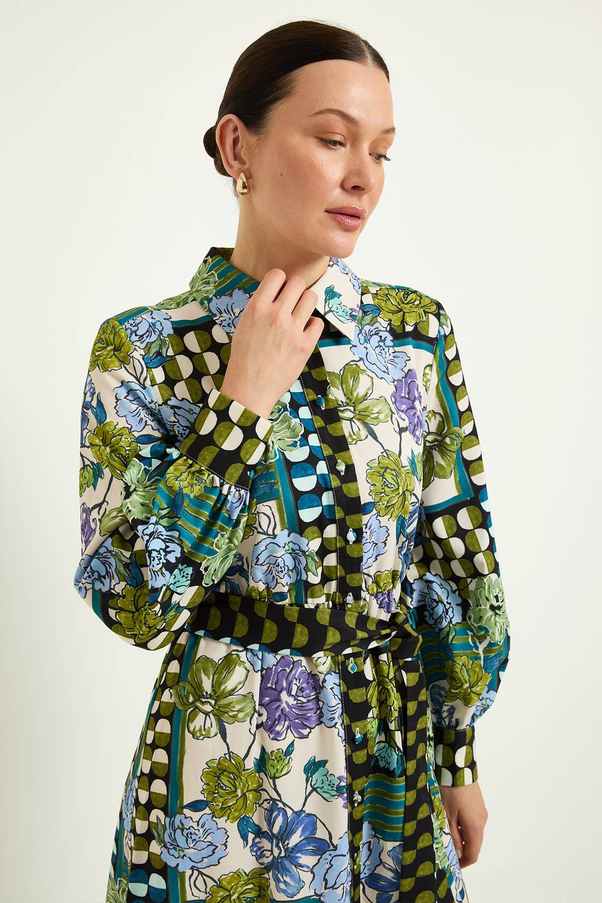 Wallis Robe Chemise Décontractée À Motif Floral Mixte