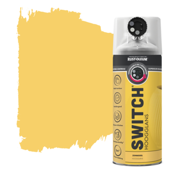 Rust-Oleum Switch spuitlak hoogglans zonnegeel 400 ml