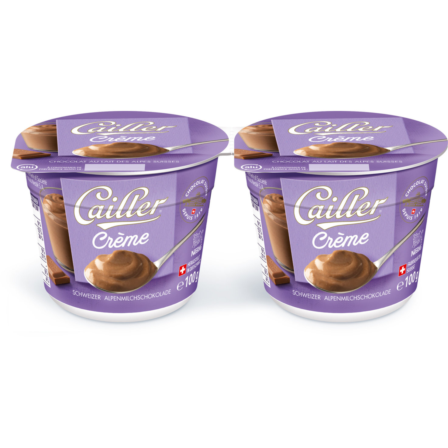 Cailler Crème Dessert Milchschokolade 2x100g
