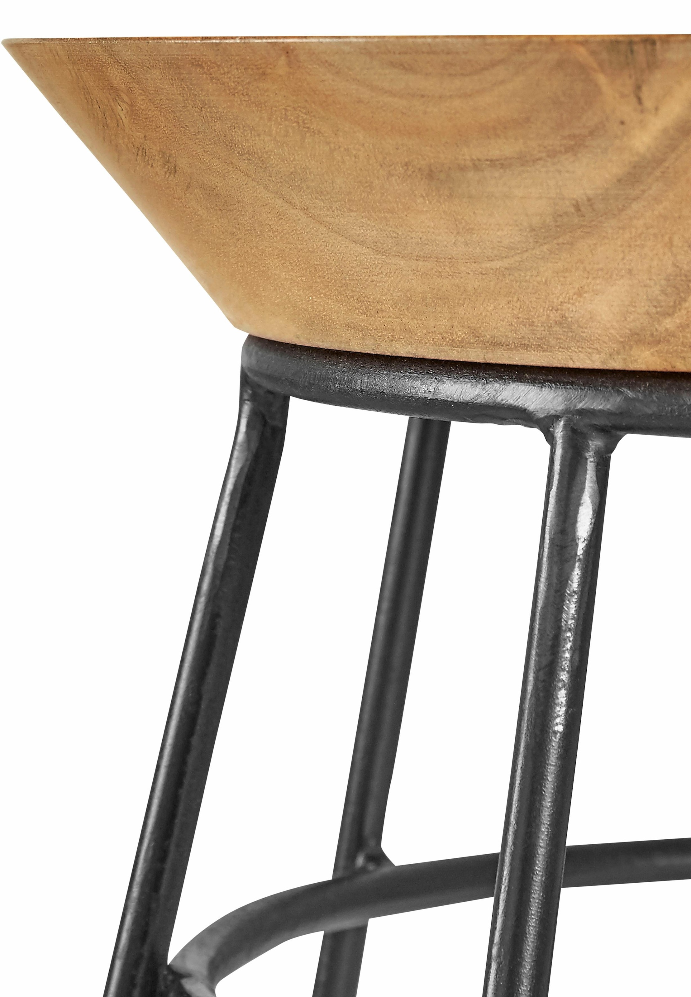 Home affaire Beistelltisch mit Metall-Gestell