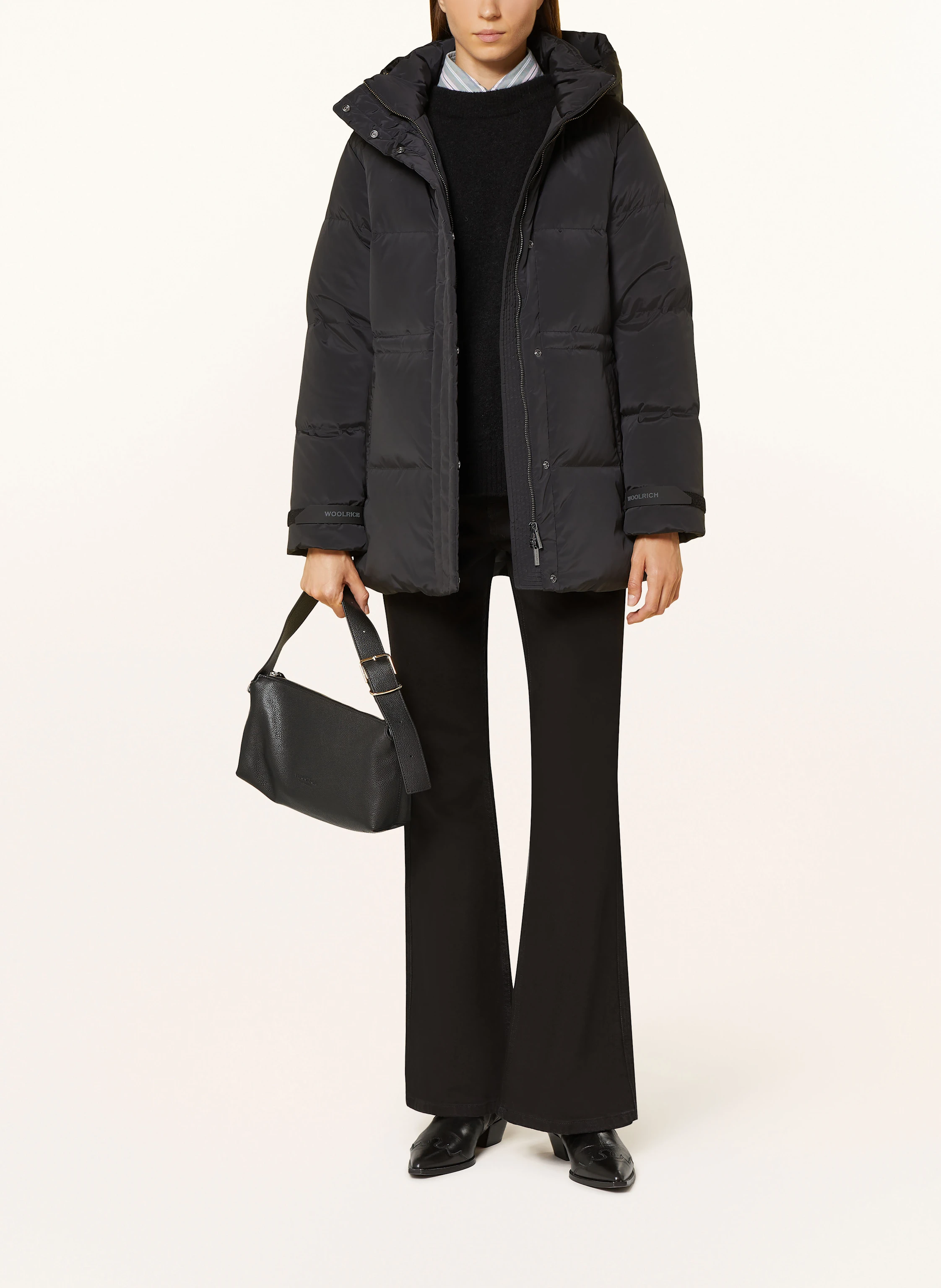 WOOLRICH Daunenjacke ALSEA mit abnehmbarer Kapuze