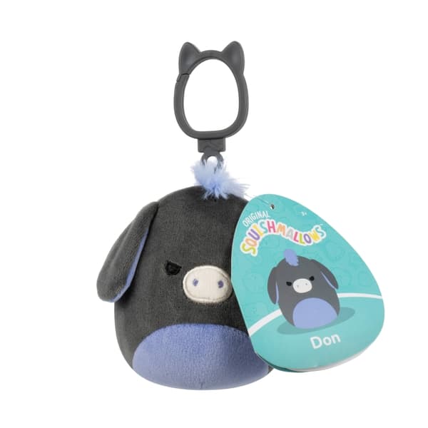 Squishmallows 9 cm - Clip On - Esel
