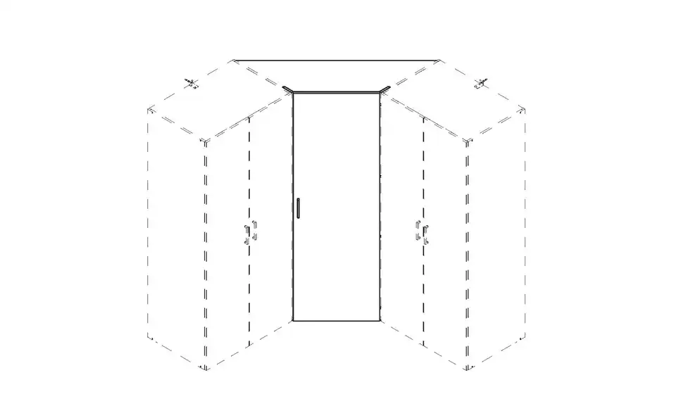 Tür für Eckschranklösung Multischrank-System