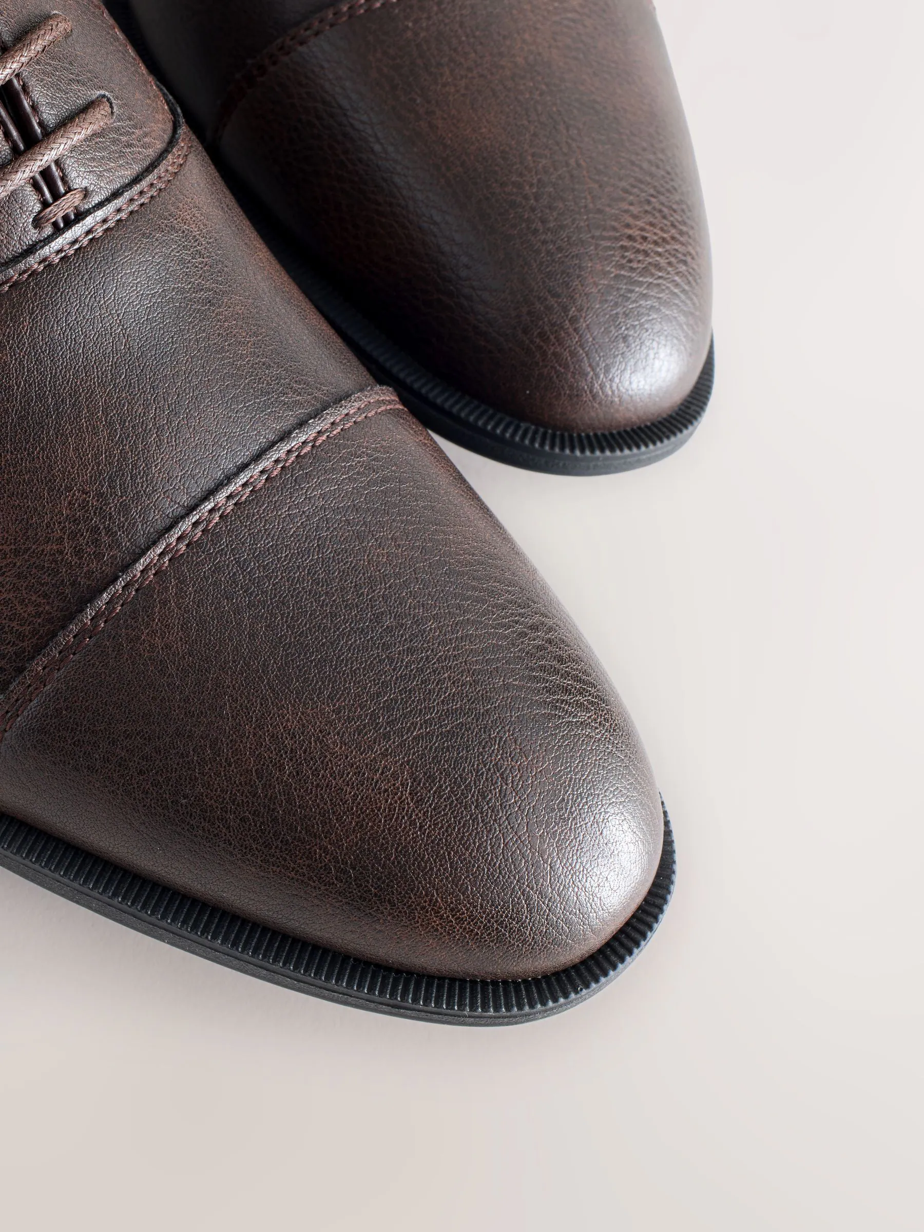 Bruin - Oxford-schoenen met neusstuk