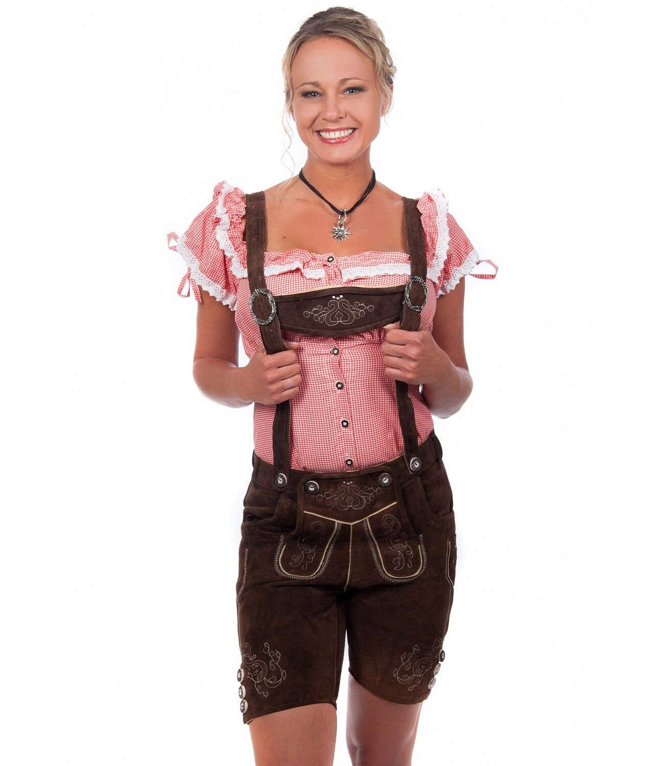 Kurze Damen Lederhose