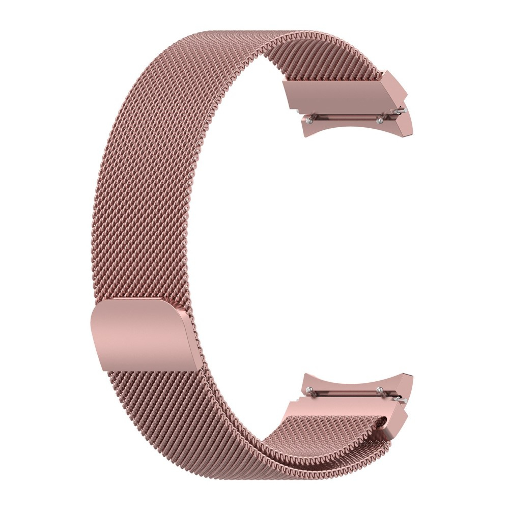 Edelstahl Milanaise Uhrenarmband mit Magnet-Verschluss (Gelenkumfang: 170 - 260 mm) (Stegbreite: 20 mm) - Pink