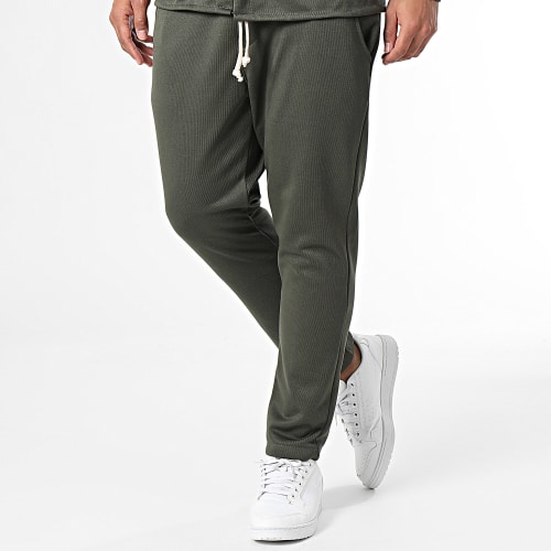 Ensemble Surchemise Et Pantalon Jogging Vert Kaki