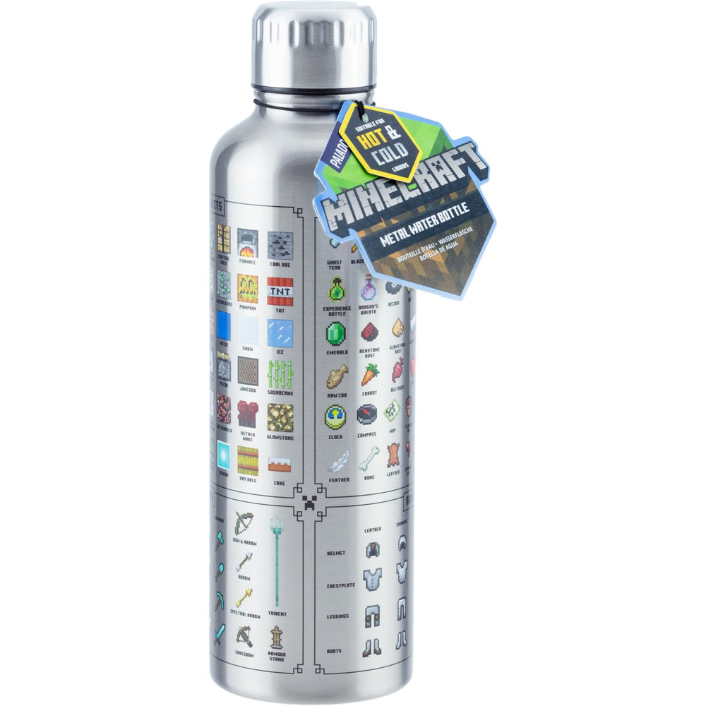 Køb Paladone Minecraft Metal Water Flaske