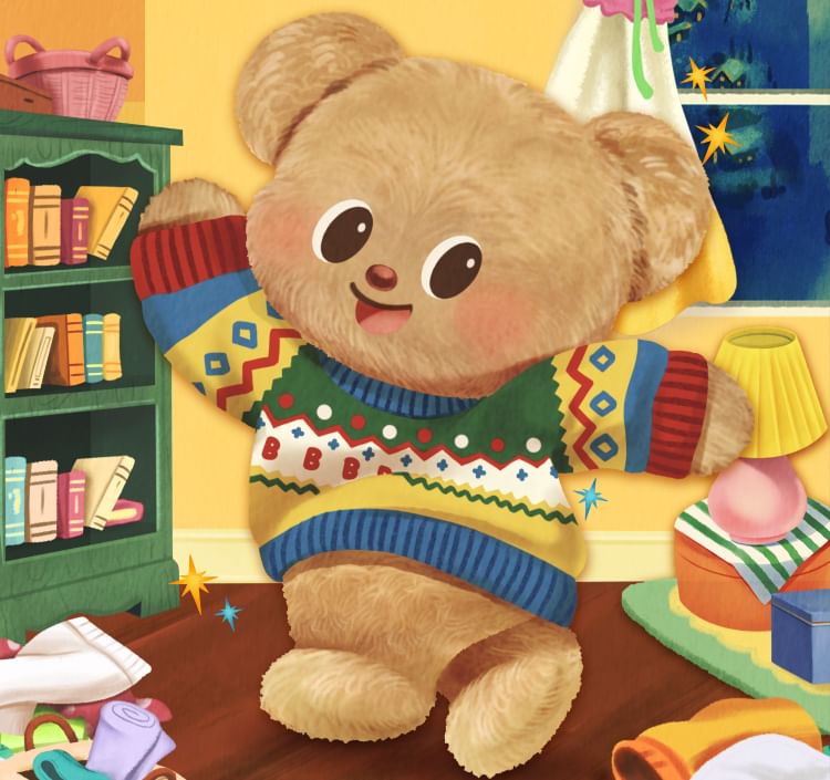 TOPTOY - Butter Bear Characters - Veelzijdige Gardrbe-serie figuur (7 soorten) (Blind Box)
