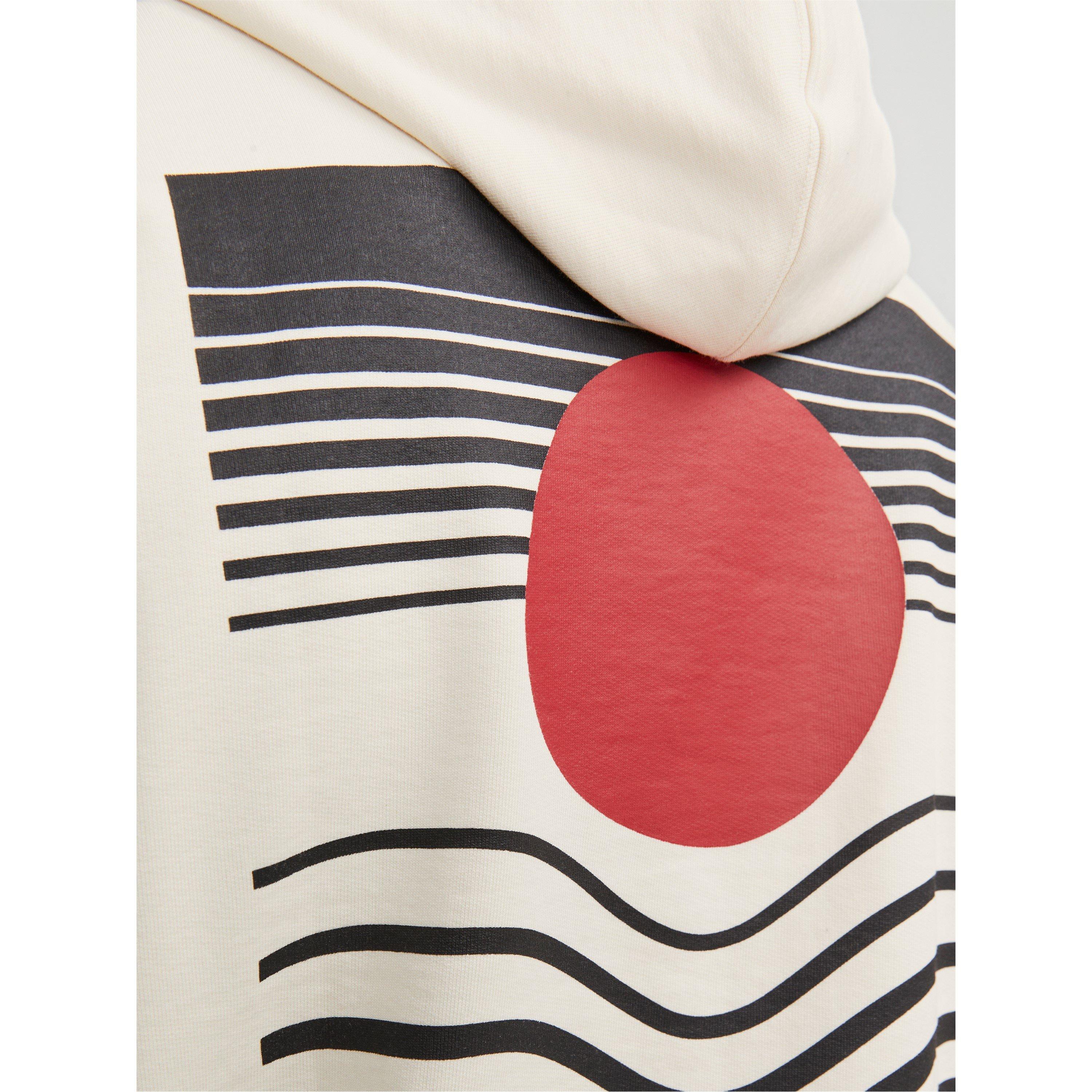 Jack and Jones Back Print Logo Hoodie Mens