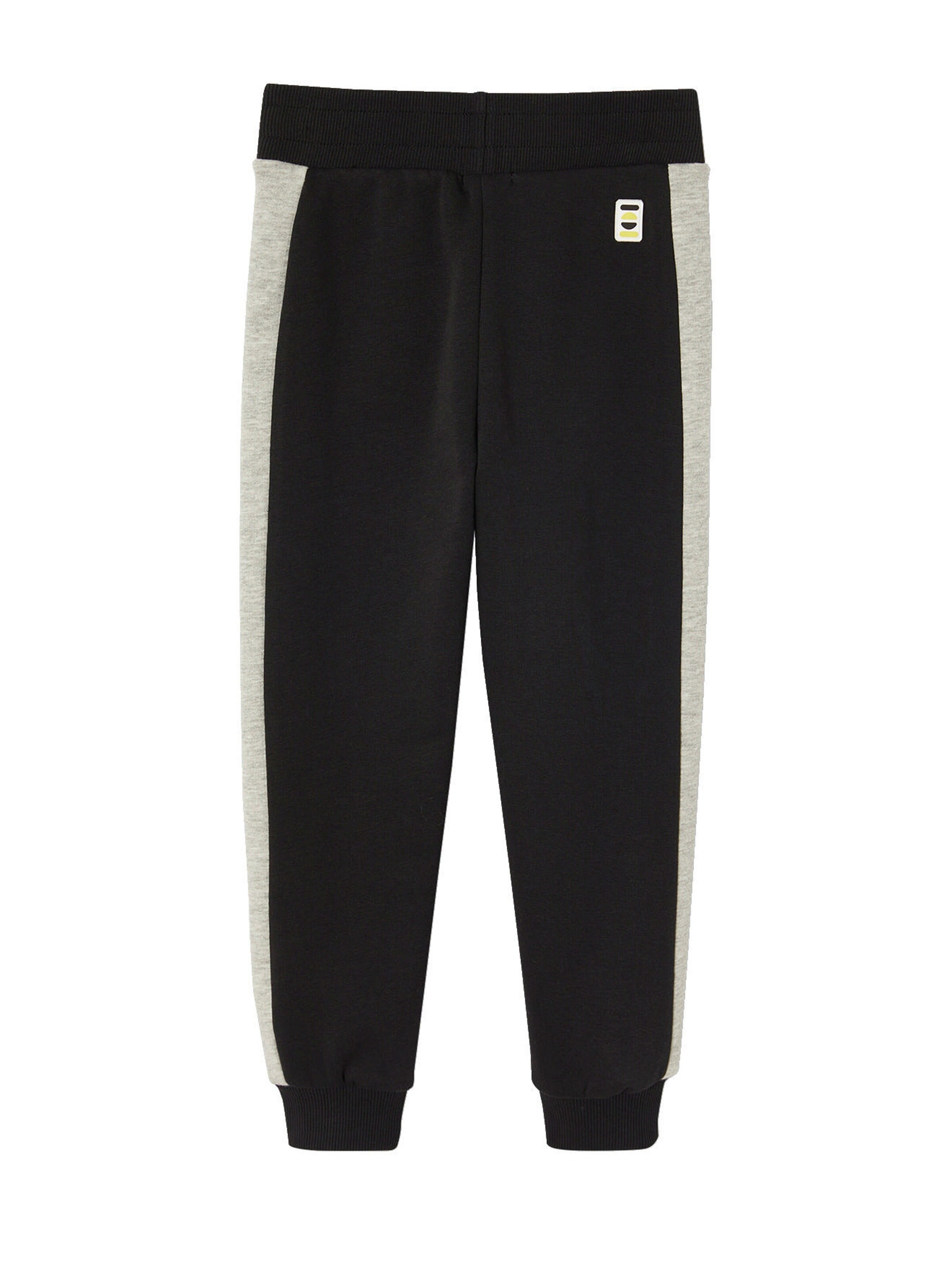 Vertbaudet Jungen Jogginghose mit Zierstreifen und Recycling-Polyester schwarz