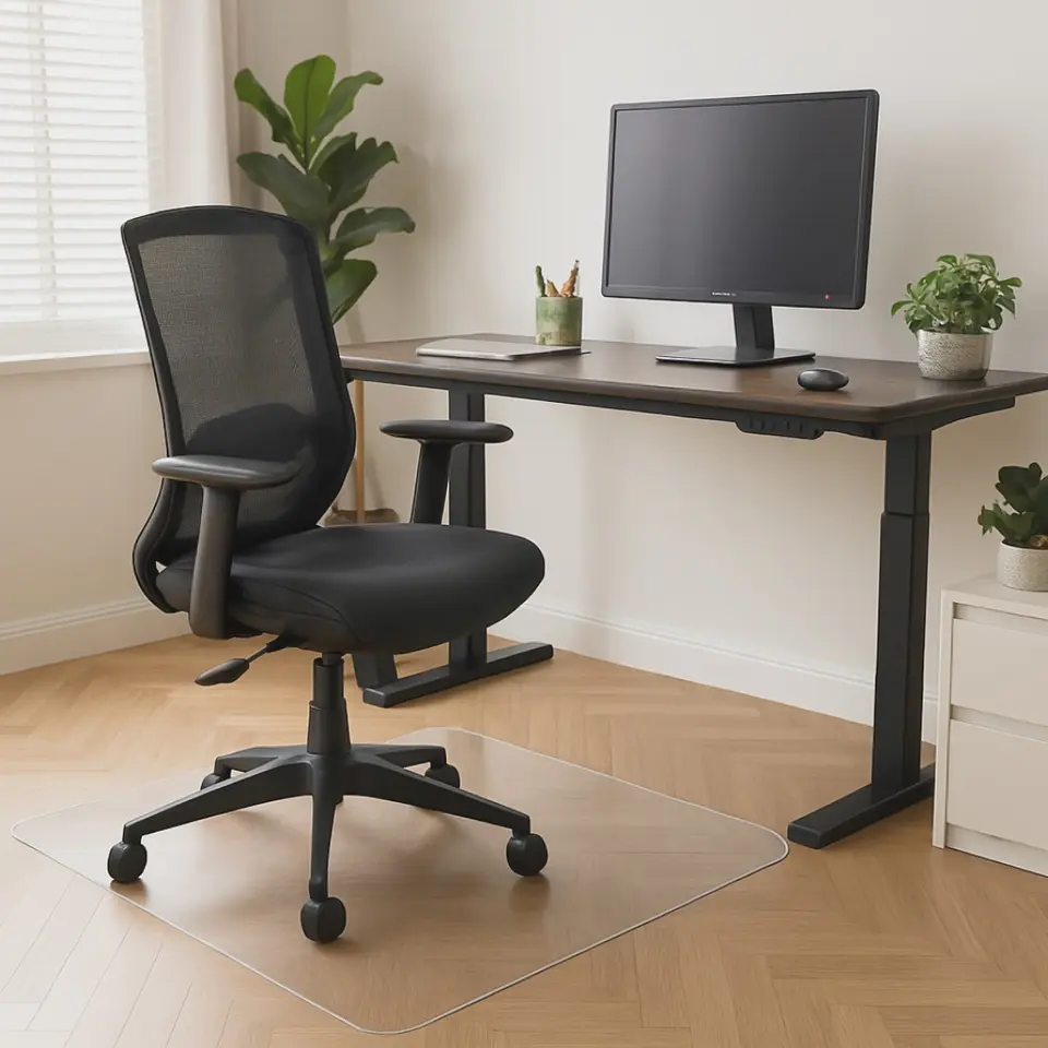 Vloerbeschermer - Antistatisch PVC - Harde vloer - 116x150 cm