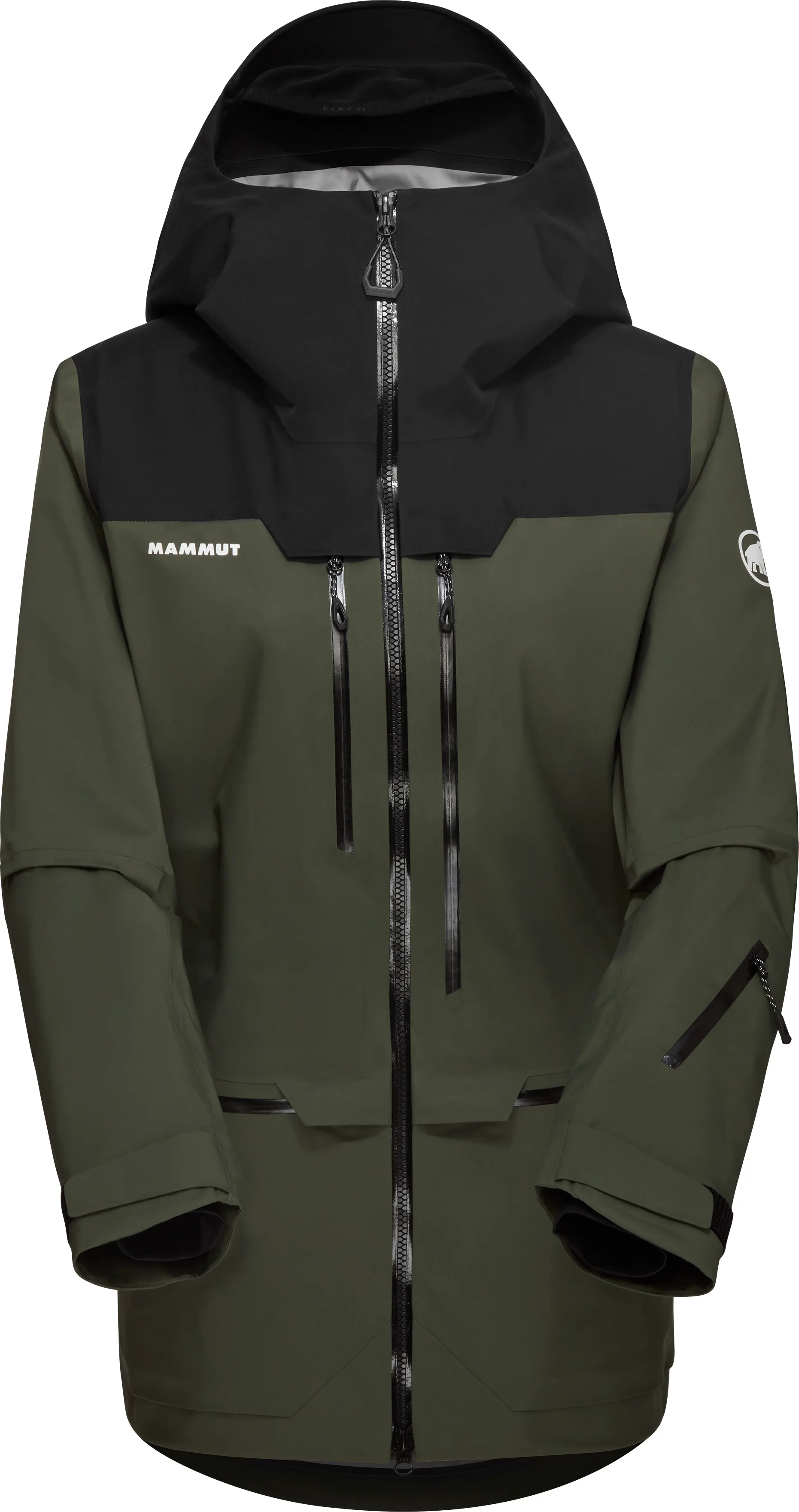 Mammut Women's Haldigrat Hardshell Hooded Jacket Dark Marsh-Black