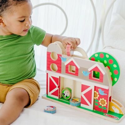 Melissa & Doug GO TOTs Låve med 4 Disker