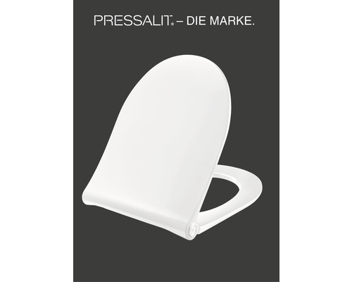 PRESSALIT Sway D2 toiletzitting voor V+B O. novo + Laufen Pro wit met soft-close en lift-off mechanisme