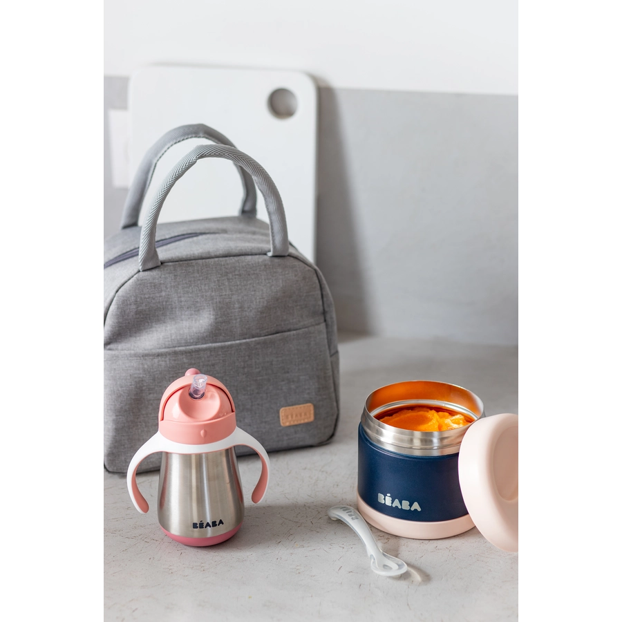 BEABA® Mahlzeit-Taschen Set On-the-go - altrosa