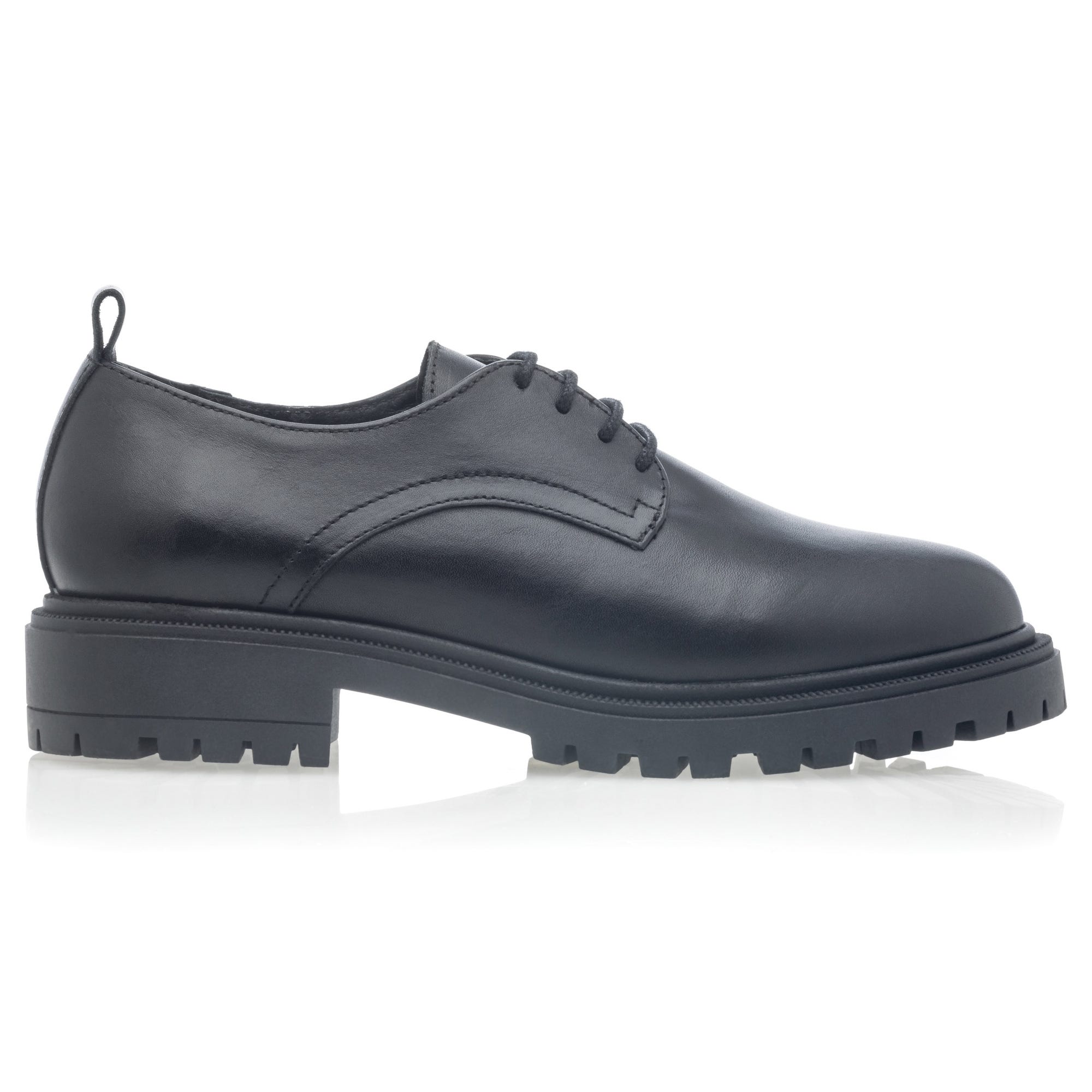 Derbies Femme en cuir noir