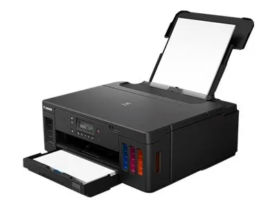 Canon PIXMA G5050 - Printer - farve - Duplex - blækprinter - kan genopfyldes - A4/Legal - op til 13 ipm (mono) / op til 6.8 ipm (farve) - kapacitet: 350 ark - USB 2.0, LAN, Wi-Fi(n)