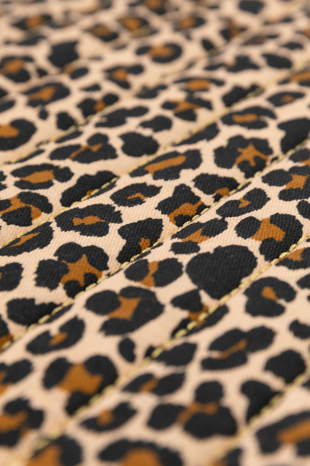 Bruine laptophoes met leopard print