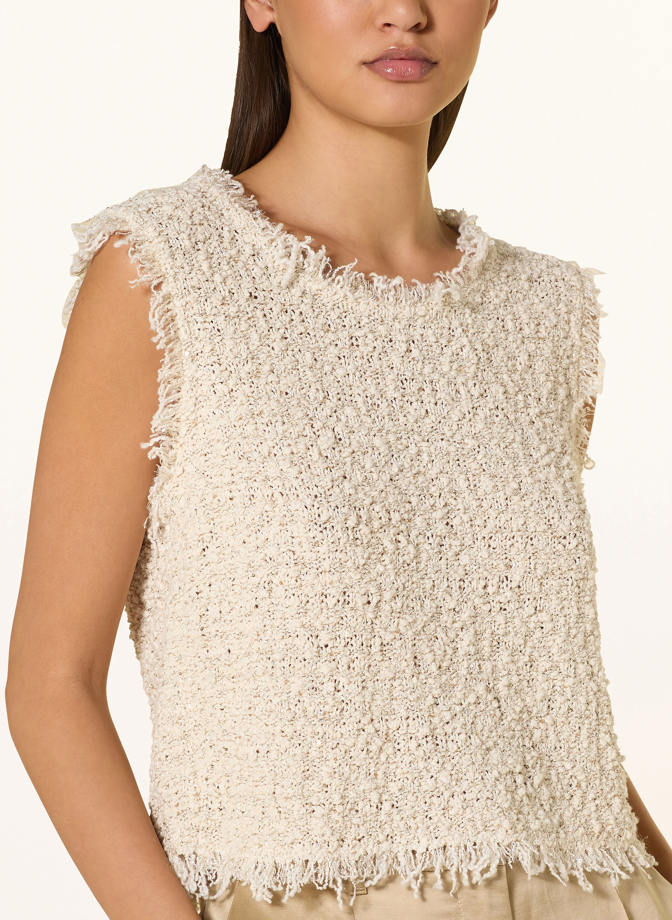MARC CAIN Stricktop mit Pailletten
