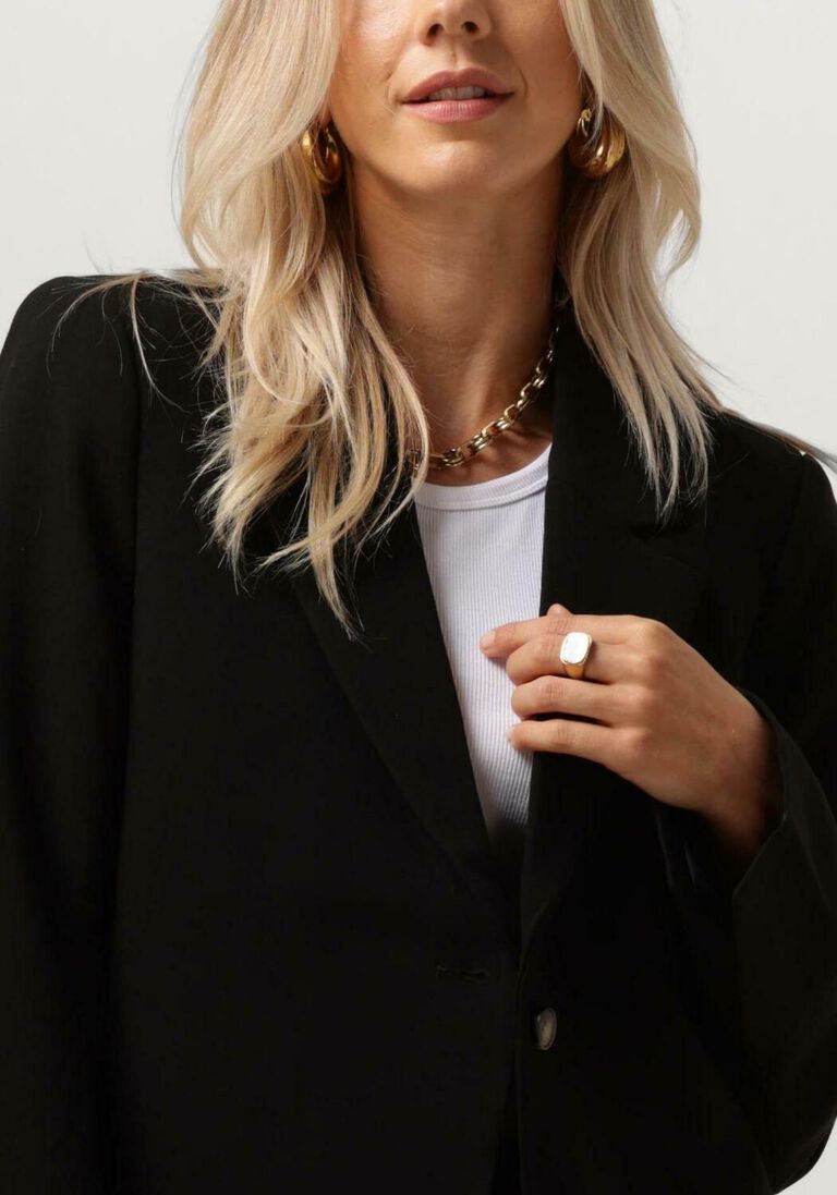 MSCH COPENHAGEN zwarte msch copenhagen blazer mschbarbine slit blazer