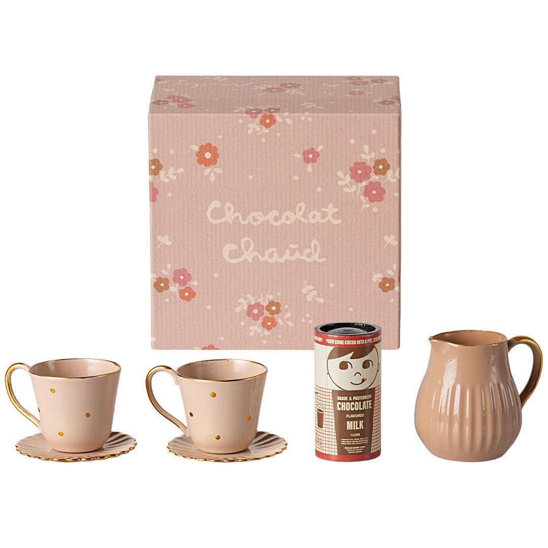 Maileg poppenhuis warme chocolademelk set