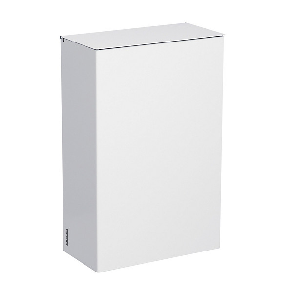 ROSSIGNOL Poubelle murale 10 L - avec etrier - blanka - blanc signalisation