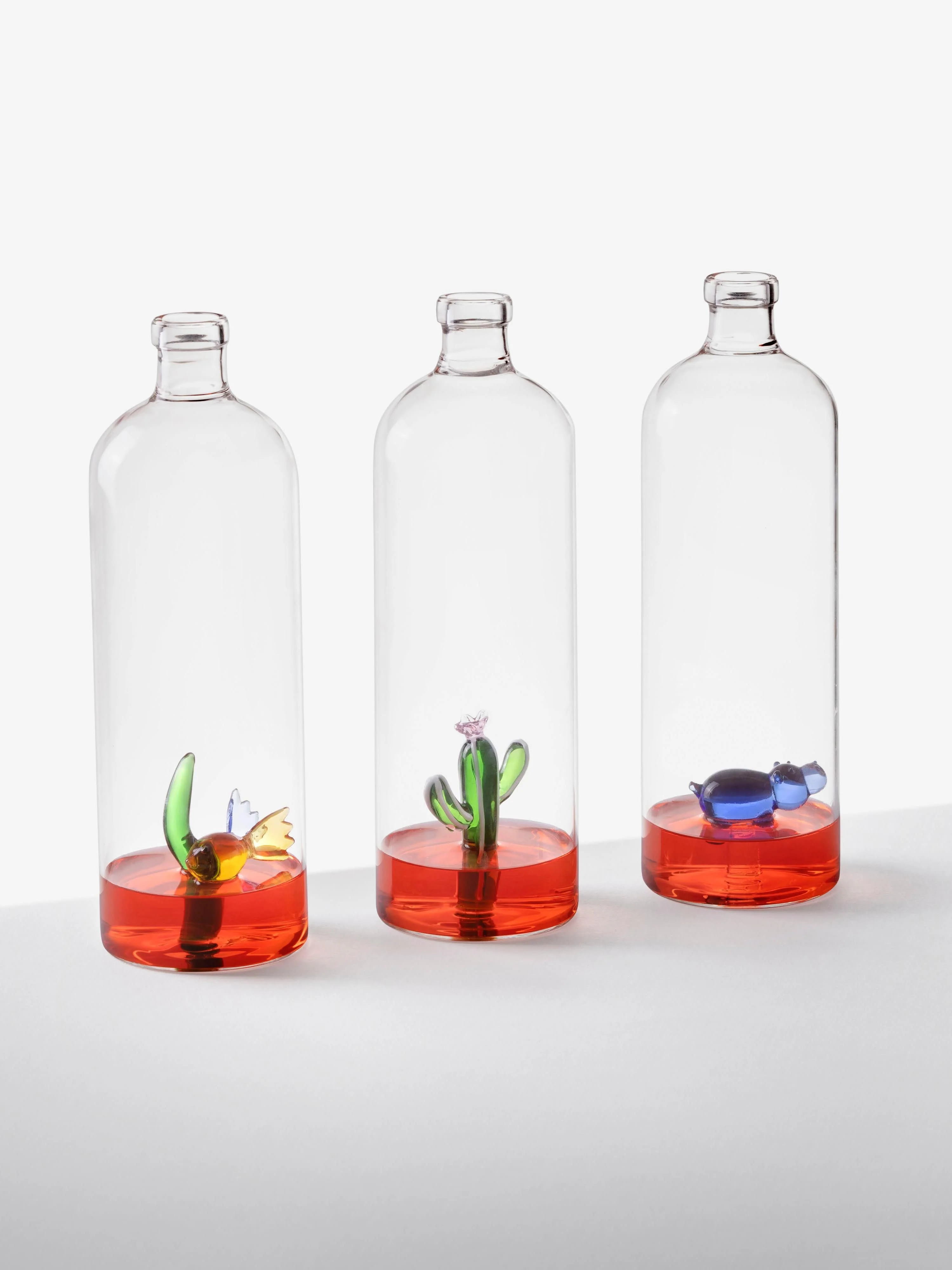Handgemaakte karaf Hippo van borosilicaatglas, 1.1 L