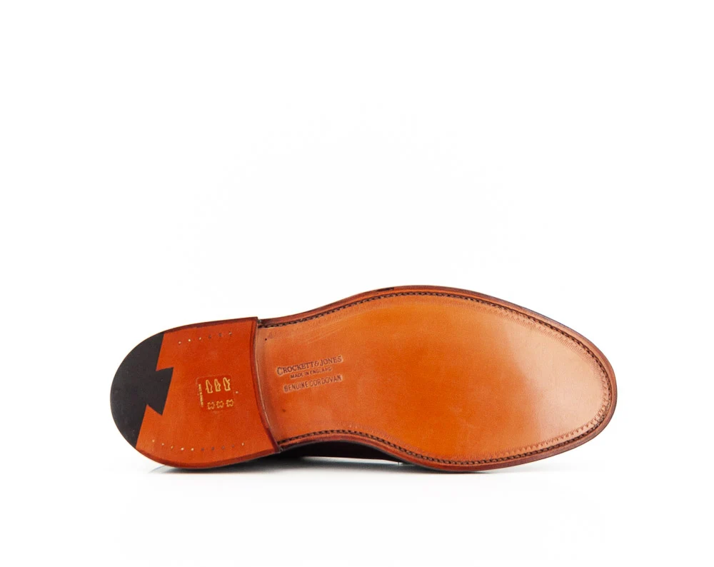 CROCKETT AND JONES - LANARK 3 CORDOVAN BURGUNDY