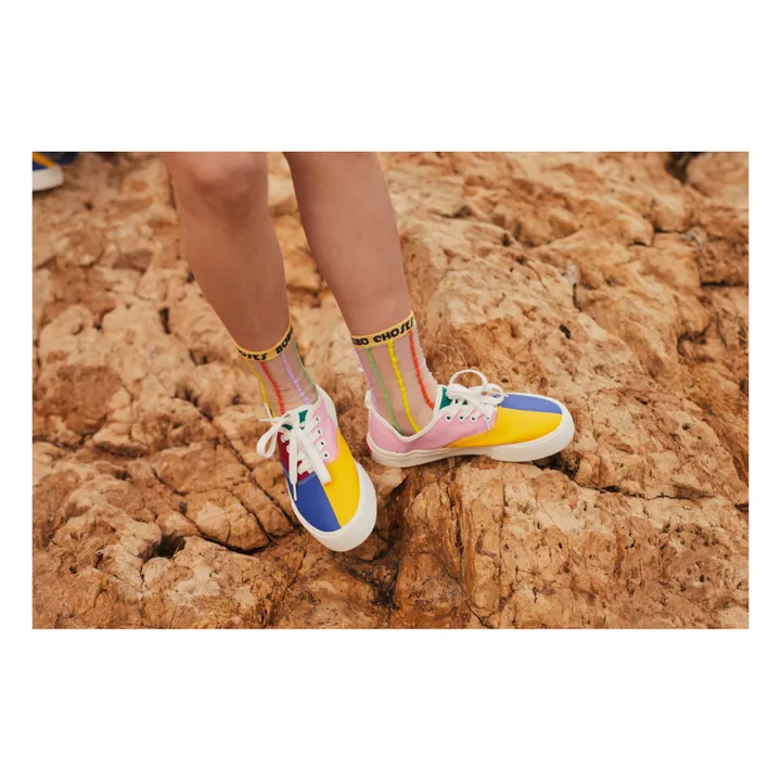 Bobo Choses Baskets à Lacets Bicolores | Bleu