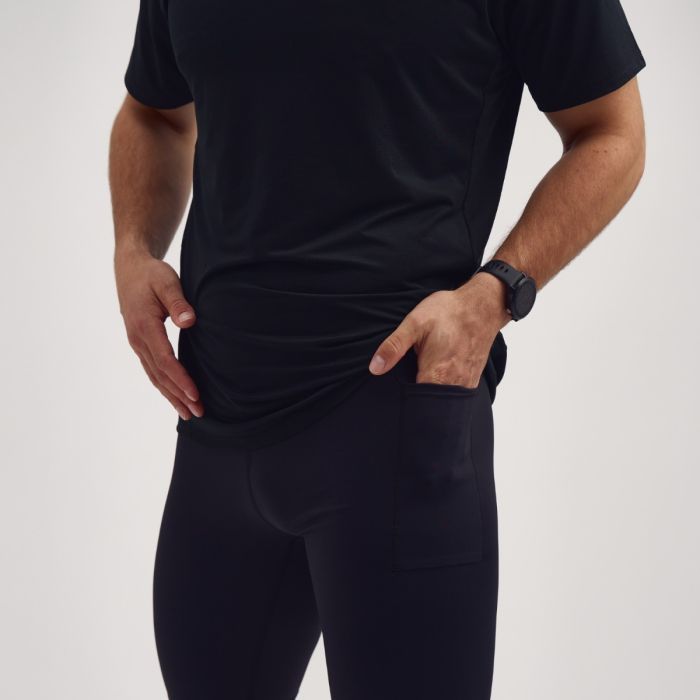 Lipati Herre Korte tights Heatwave Short Tight Sort