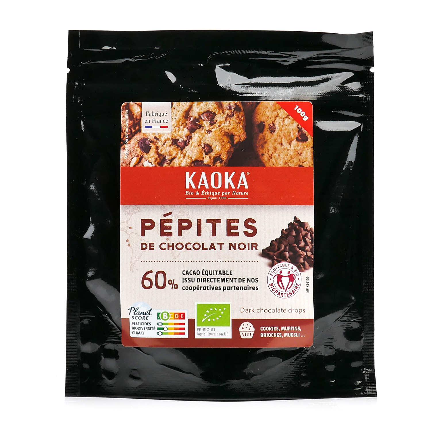 Pépites de chocolat noir bio