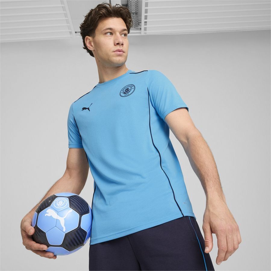 Manchester City T-Shirt Casuals - Magic Blue/Bleu Marine