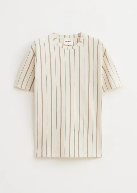 Structuur t-shirt off-white (BONE)